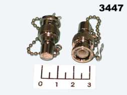 Разъем BNC заглушка 75 Ом с цепочкой