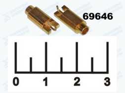 Разъем SSMB гнездо на плату gold (SSMB-TKE-13)