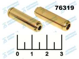 Разъем AUD 3.5 4 контакта гнездо металл gold на кабель