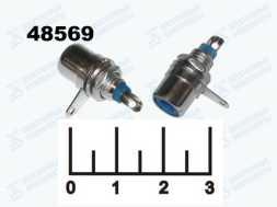 Разъем RCA гнездо в панель под гайку синий (1-290)