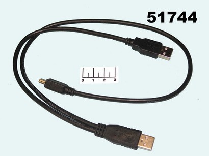 ШНУР USB-USB A+MINI USB 5PIN 0.5М DAYTON (16-0016)