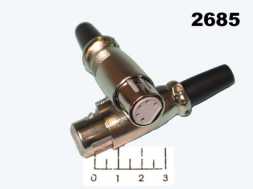 Разъем XLR гнездо 5 контактов короткий (67-5F)