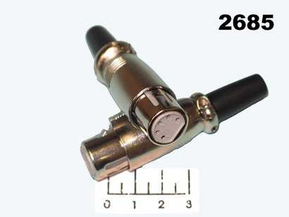 Разъем XLR гнездо 5 контактов короткий (67-5F)