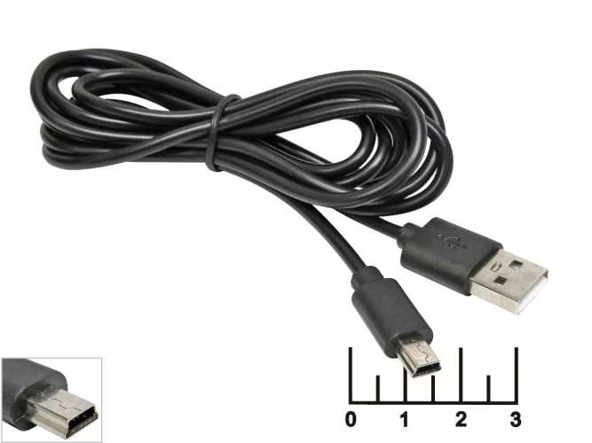 Шнур USB-mini USB B 5pin 1.8м Гарнизон