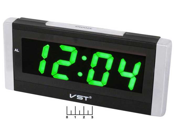 Часы цифровые VST-731-4 зеленые
