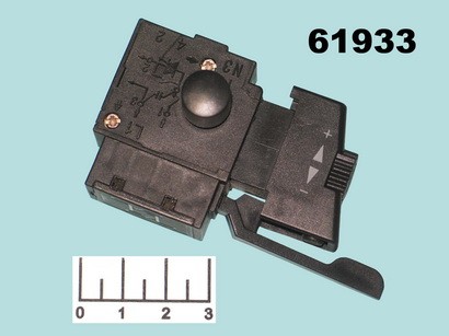 Кнопка для электроинструмента 12/4A черная (№118A)