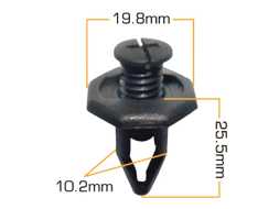 Клипса крепежная d-10.2мм KJ-1052S