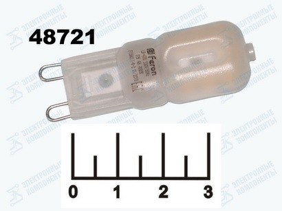 Лампа светодиодная 220V 5W G9 4000K белый матовая 14LED Feron LB-430 (25637) (420lm)
