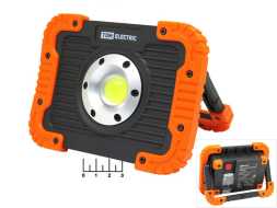 Прожектор светодиодный 10W 1LED COB переносной аккумуляторный (з/у micro USB) TDM ФП8