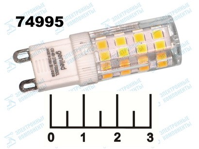 Лампа светодиодная 220V 4W G9 2700K белый теплый LED 51 Geniled (01322)