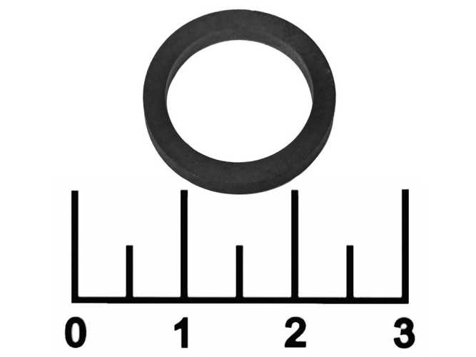 Кольцо уплотнительное резиновое 14*2*2мм черное
