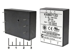 Преобразователь AC/DC KAM0712D +/-12V 0.32A