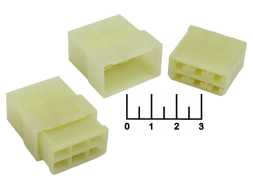 Корпус разъема 6pin в комплекте 6.3мм 45.7373.9011/45.7373.9095