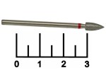 Бор-фреза пламя 2.3мм алмазный красный (856.104.254.080.035)