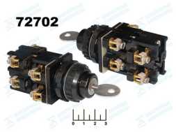 Выключатель пакетный 3-х позиционный с фиксацией ПЕ-182 440V 10A ИСП.1 (З.З.Р.Р.)