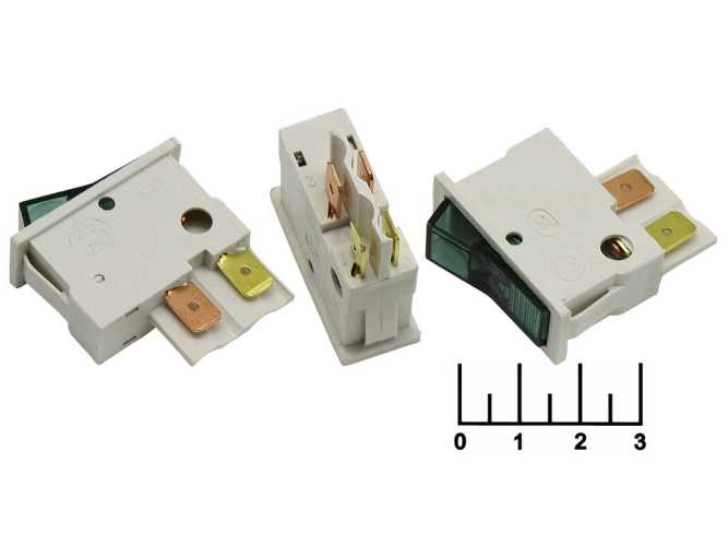 Выключатель 250/2.5 250V 2.5A ВК-42 зеленый 4 контакта БК (15-202021-00)