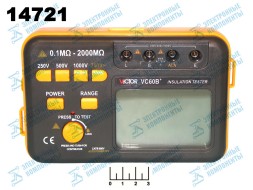 Мегаомметр Victor VC-60B+