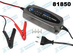 Зарядное устройство 12V 0.8A/12V 3.6A Foxsur FBC-1236 (зажим крокодил L-80)